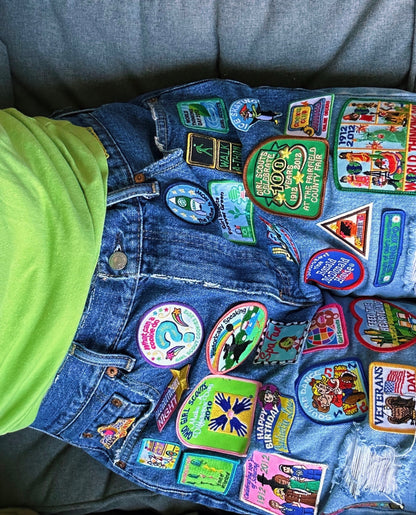 Scout Leader Denim Patch Shorts